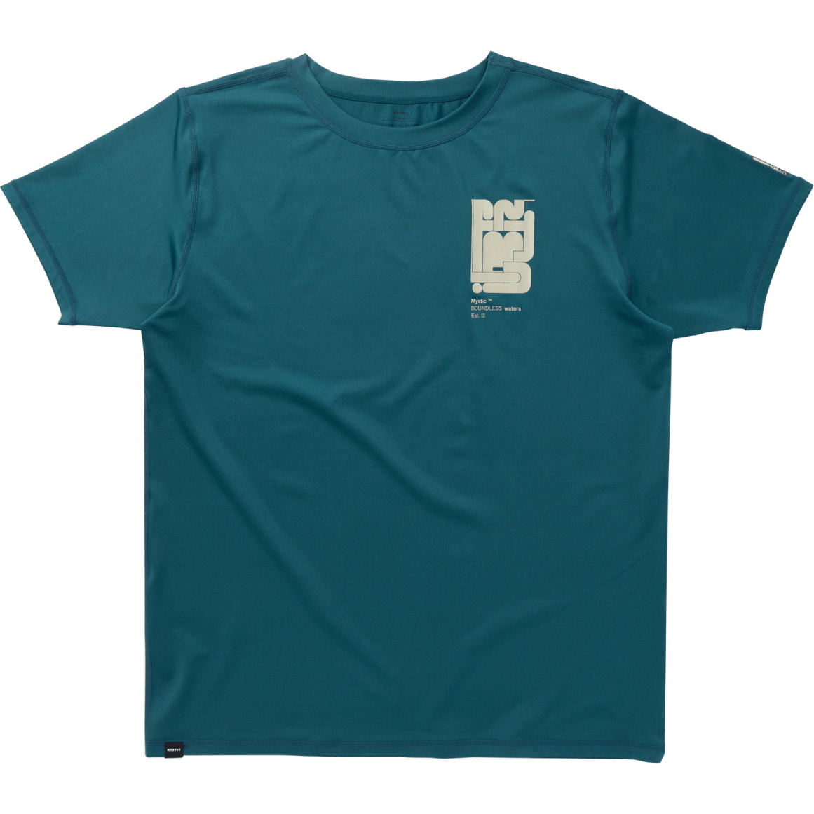 2026 Mystic Da Uomo Boarding Short Sleeve Lycra Vest 35001.250761 - Teal